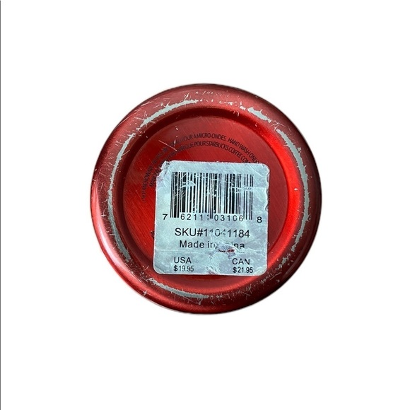 STARBUCKS | Red Stainless Steel Cold Cup 16 Oz. 2014 Coffee Tea Christmas​​ - Picture 4 of 7